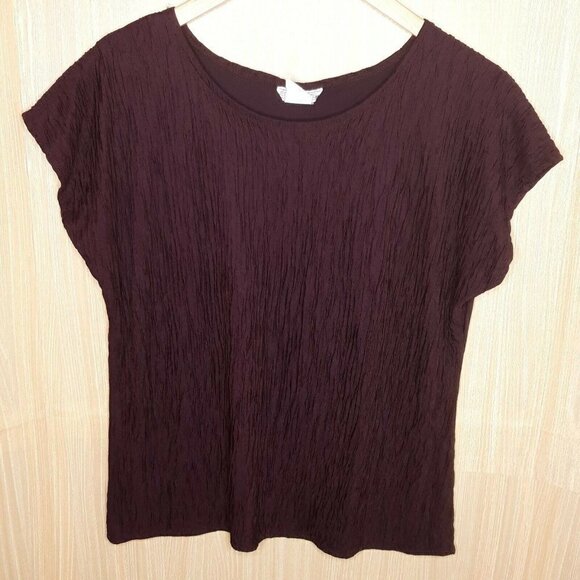 Jessica Michelle Vintage Textured Purple Top - Picture 1 of 6